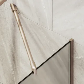 Шторка на ванну MaybahGlass MGV-74-2у 60см бронза